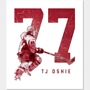 T.J. Oshie Washington Grunge Posters and Art